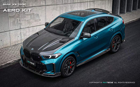 PAKTECHZ - BMW X6 G06 LCI DRY CARBON FIBRE FRONT BONNET HOOD - Aero Carbon UK