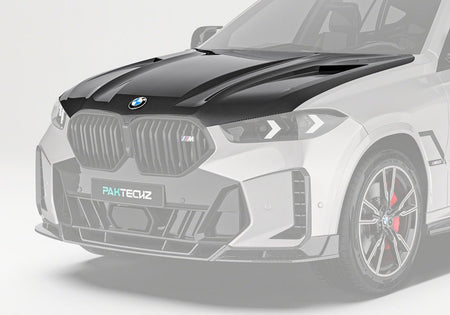 PAKTECHZ - BMW X6 G06 LCI DRY CARBON FIBRE FRONT BONNET HOOD - Aero Carbon UK