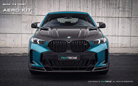 PAKTECHZ - BMW X6 G06 LCI DRY CARBON FIBRE FRONT BONNET HOOD - Aero Carbon UK