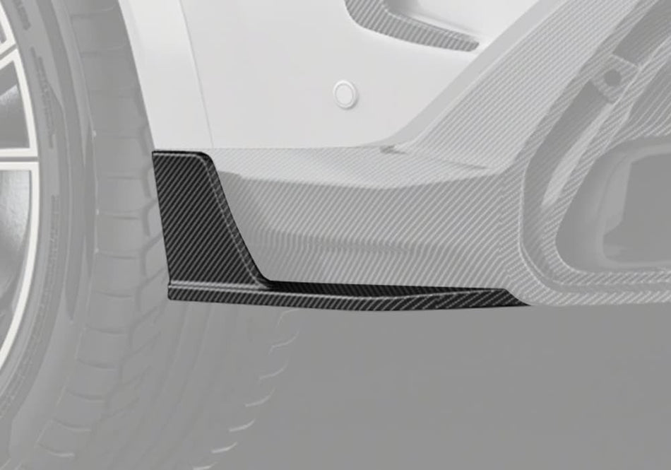 PAKTECHZ - BMW X6 G06 LCI DRY CARBON FIBRE REAR SIDE SKIRTS - Aero Carbon UK