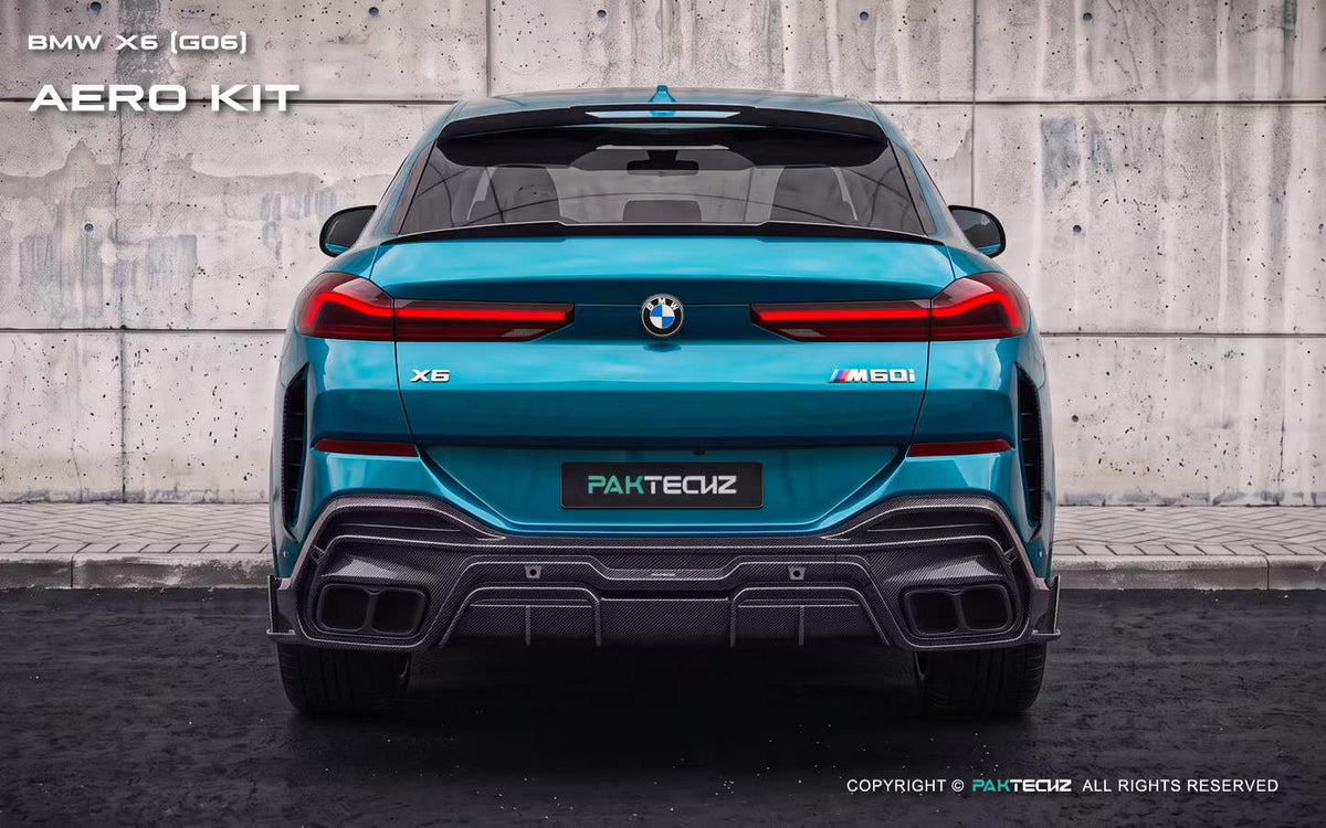 PAKTECHZ - BMW X6 G06 LCI DRY CARBON FIBRE ROOF SPOILER - Aero Carbon UK