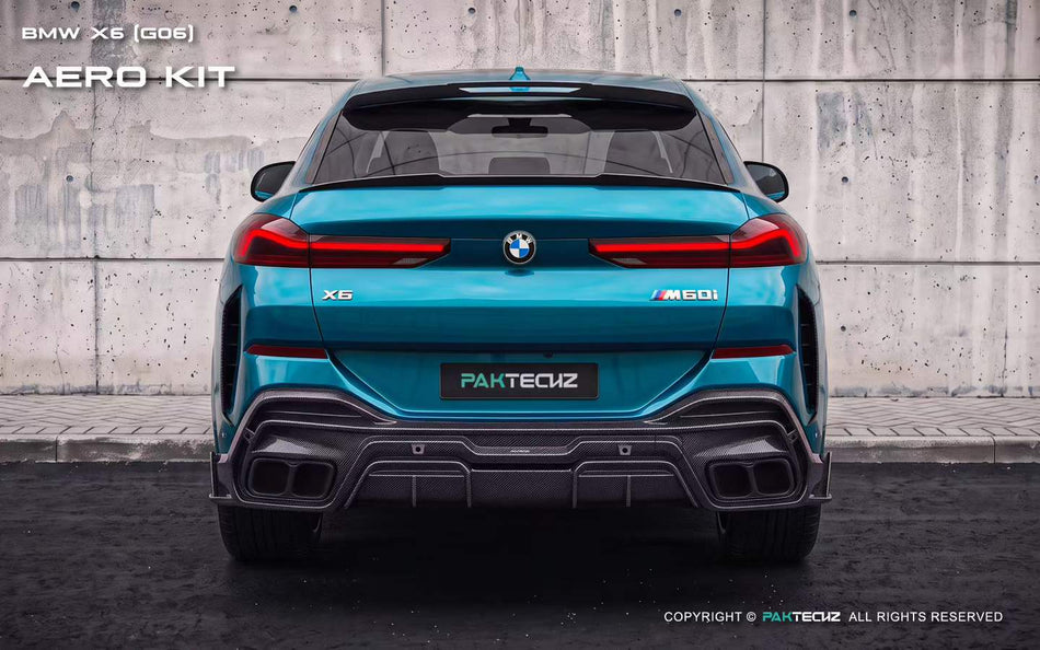 PAKTECHZ - BMW X6 G06 LCI DRY CARBON FIBRE ROOF SPOILER - Aero Carbon UK