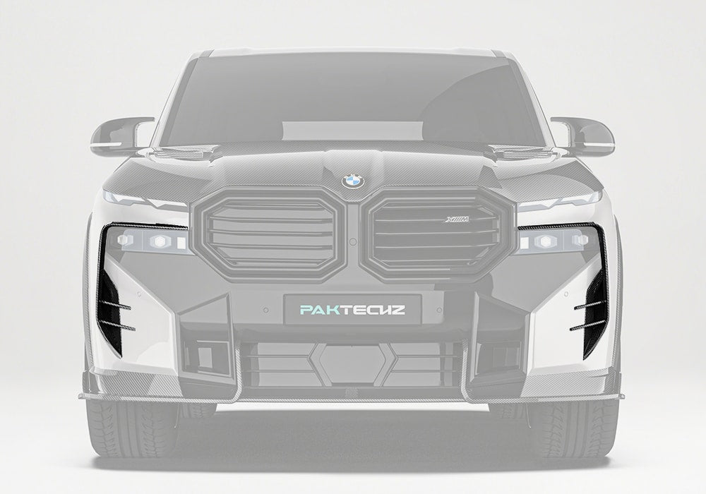 PAKTECHZ - BMW XM G09 DRY CARBON FIBRE FRONT CANARDS - Aero Carbon UK
