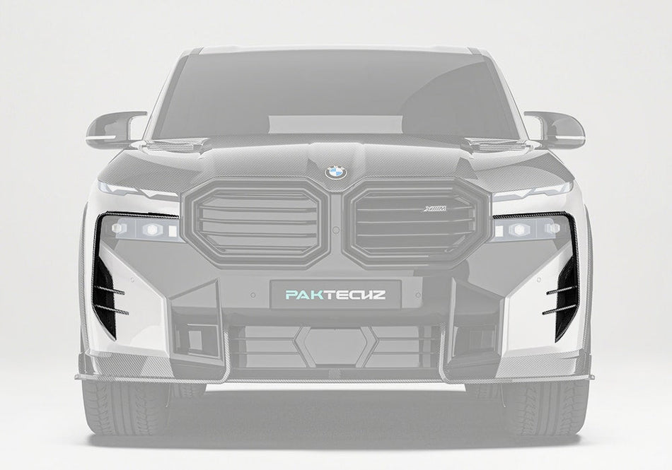 PAKTECHZ - BMW XM G09 DRY CARBON FIBRE FRONT CANARDS - Aero Carbon UK
