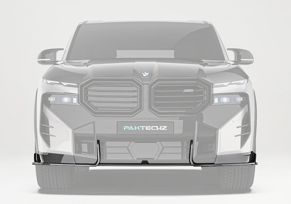 PAKTECHZ - BMW XM G09 DRY CARBON FIBRE FRONT LIP - Aero Carbon UK