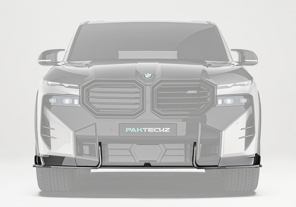 PAKTECHZ - BMW XM G09 DRY CARBON FIBRE FRONT LIP - Aero Carbon UK