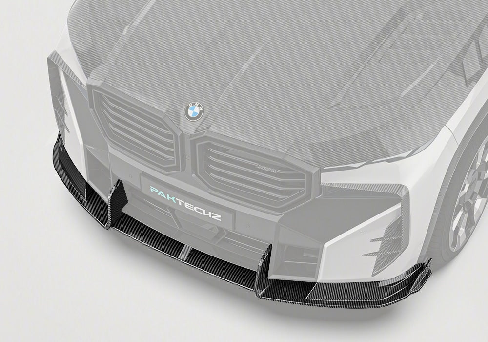 PAKTECHZ - BMW XM G09 DRY CARBON FIBRE FRONT LIP - Aero Carbon UK