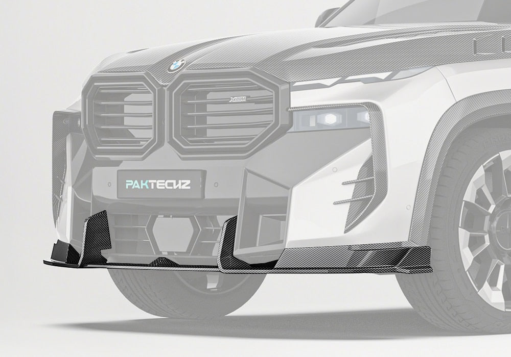 PAKTECHZ - BMW XM G09 DRY CARBON FIBRE FRONT LIP - Aero Carbon UK