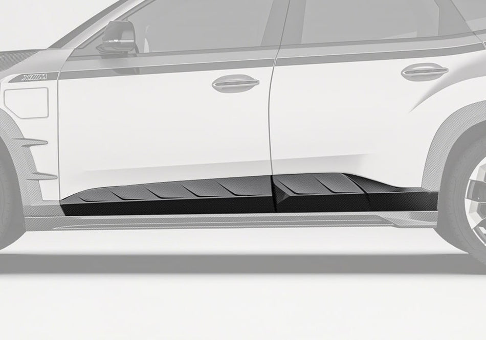 PAKTECHZ - BMW XM G09 DRY CARBON FIBRE LOWER DOOR TRIMS - Aero Carbon UK