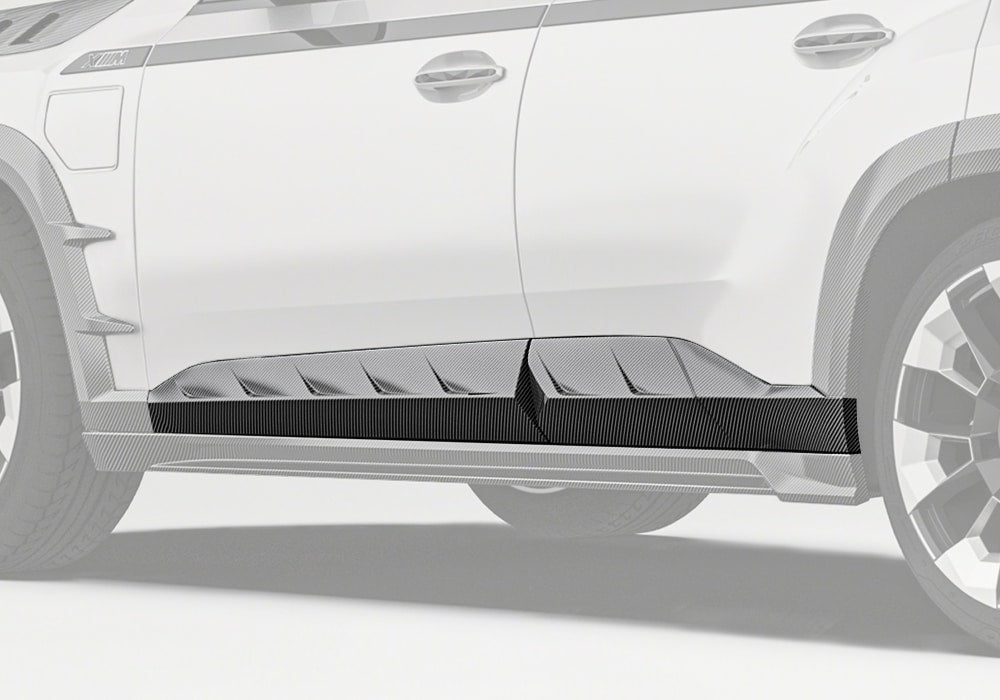 PAKTECHZ - BMW XM G09 DRY CARBON FIBRE LOWER DOOR TRIMS - Aero Carbon UK