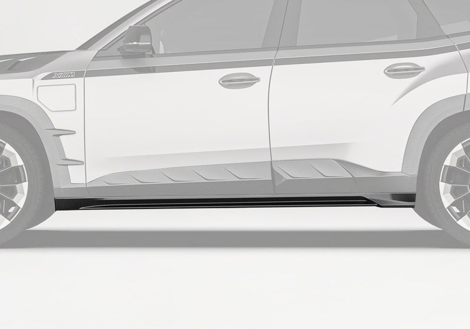 PAKTECHZ - BMW XM G09 DRY CARBON FIBRE SIDE SKIRTS - Aero Carbon UK