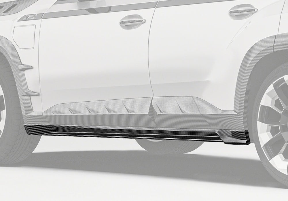PAKTECHZ - BMW XM G09 DRY CARBON FIBRE SIDE SKIRTS - Aero Carbon UK