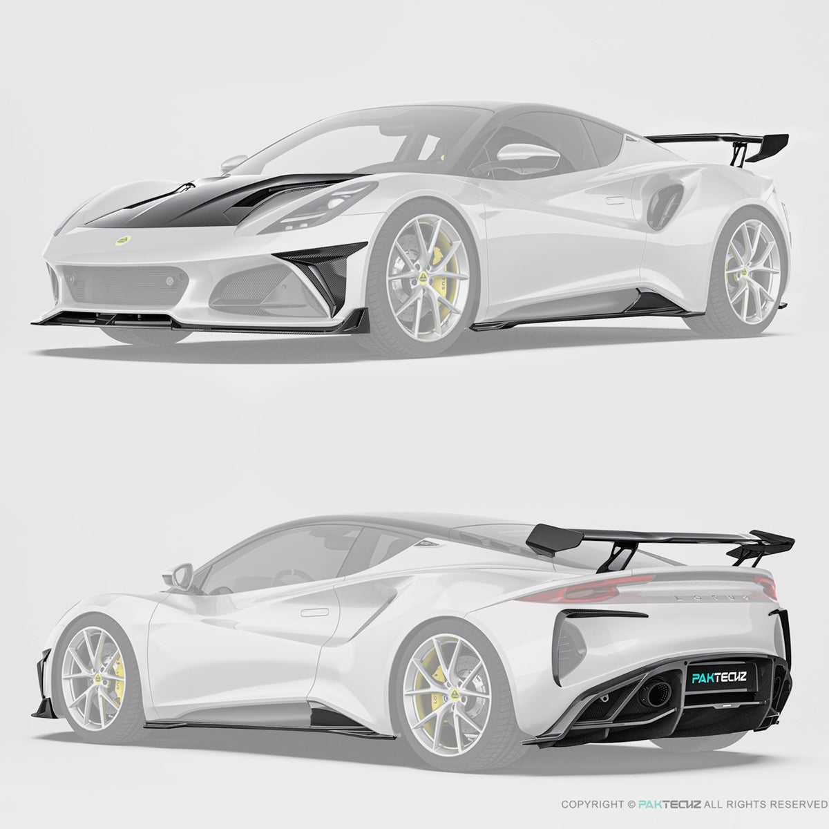 PAKTECHZ - LOTUS EMIRA DRY CARBON FIBRE AERO BODY KIT - Aero Carbon UK