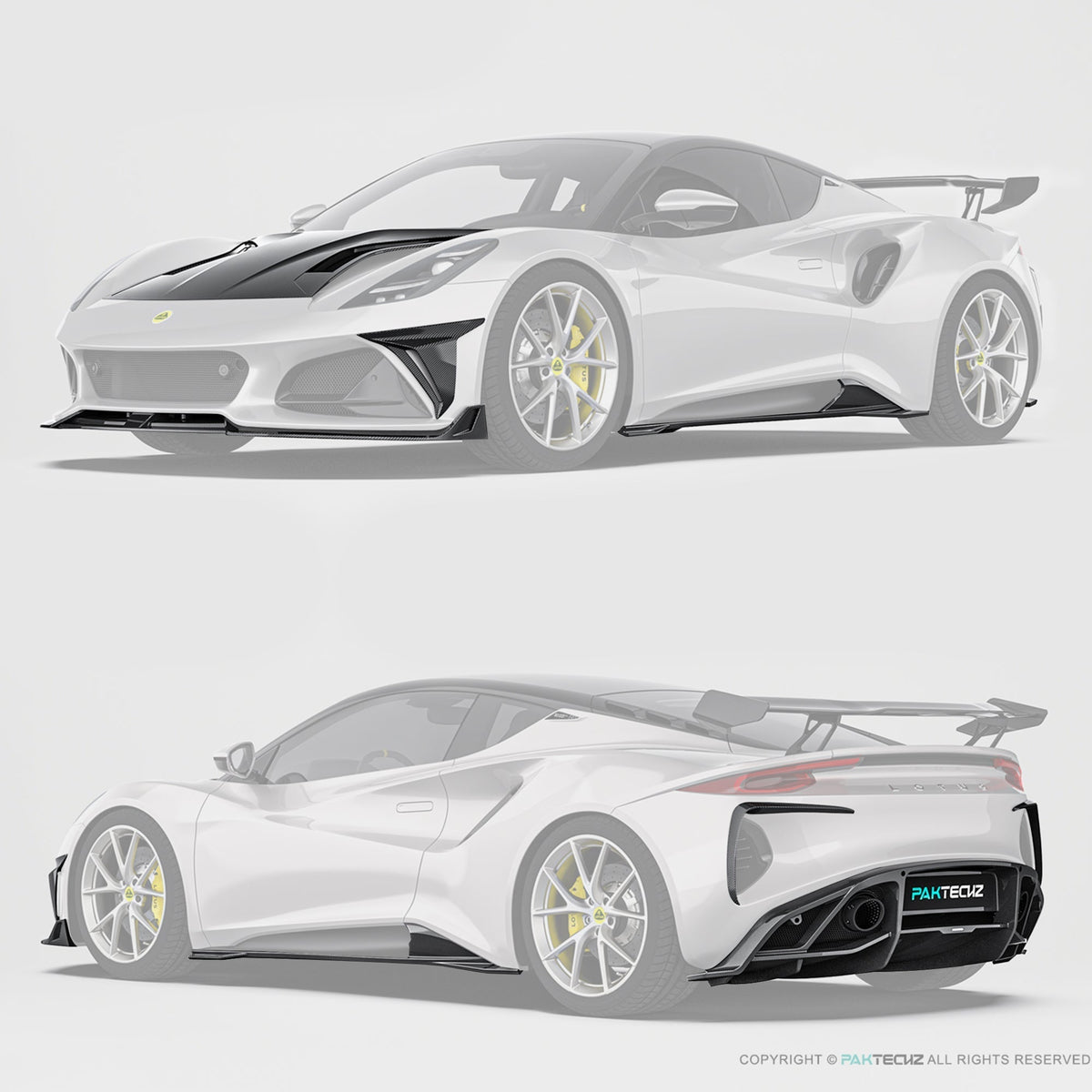 PAKTECHZ - LOTUS EMIRA DRY CARBON FIBRE AERO BODY KIT - Aero Carbon UK