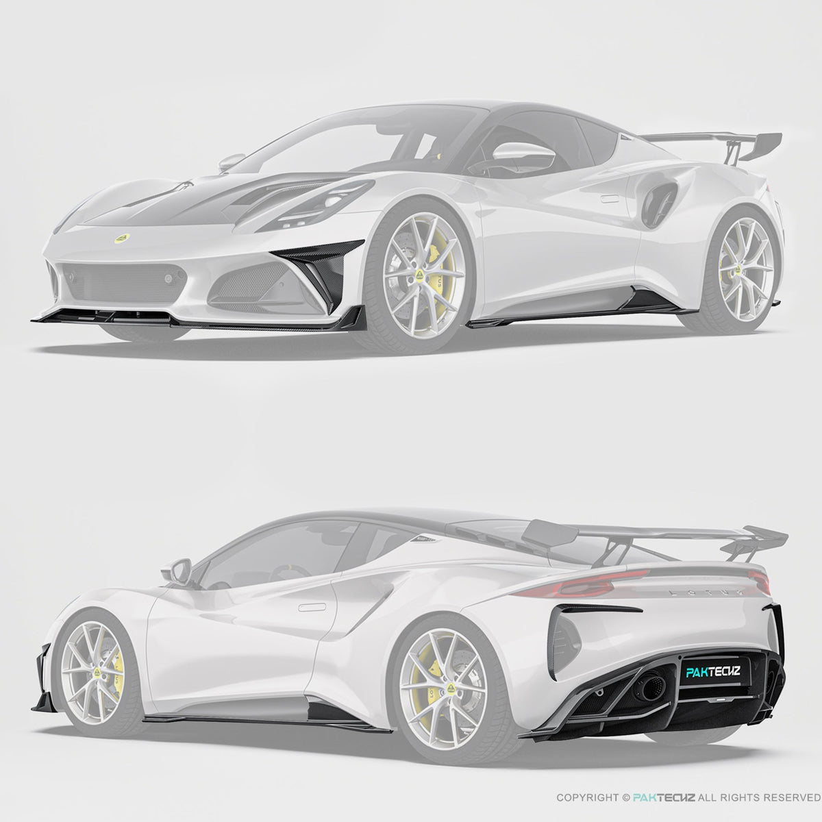 PAKTECHZ - LOTUS EMIRA DRY CARBON FIBRE AERO BODY KIT - Aero Carbon UK