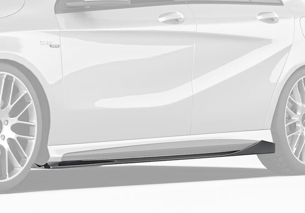 PAKTECHZ - MERCEDES BENZ A CLASS W176 CARBON FIBRE SIDE SKIRTS
