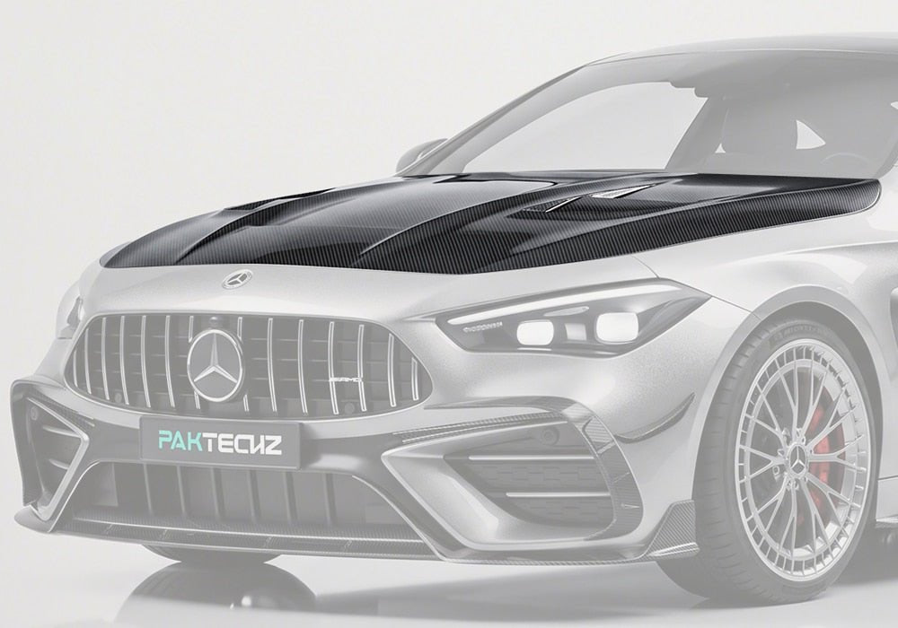 PAKTECHZ - MERCEDES BENZ AMG CLE53 C236 A236 DRY CARBON FIBRE BONNET / HOOD - Aero Carbon UK
