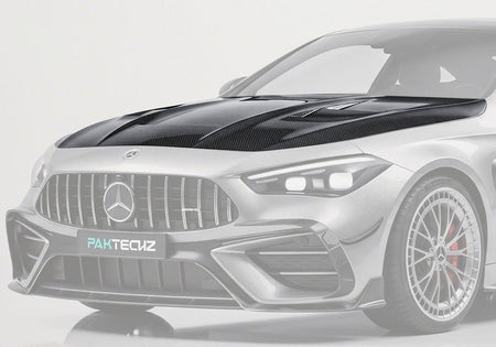 PAKTECHZ - MERCEDES BENZ AMG CLE53 C236 A236 DRY CARBON FIBRE BONNET / HOOD - Aero Carbon UK