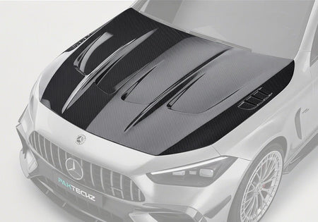 PAKTECHZ - MERCEDES BENZ AMG CLE53 C236 A236 DRY CARBON FIBRE BONNET / HOOD VER.2 - Aero Carbon UK
