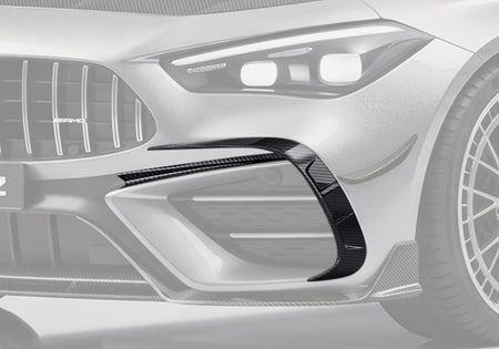 PAKTECHZ - MERCEDES BENZ AMG CLE53 C236 A236 DRY CARBON FIBRE FRONT CANARDS - Aero Carbon UK