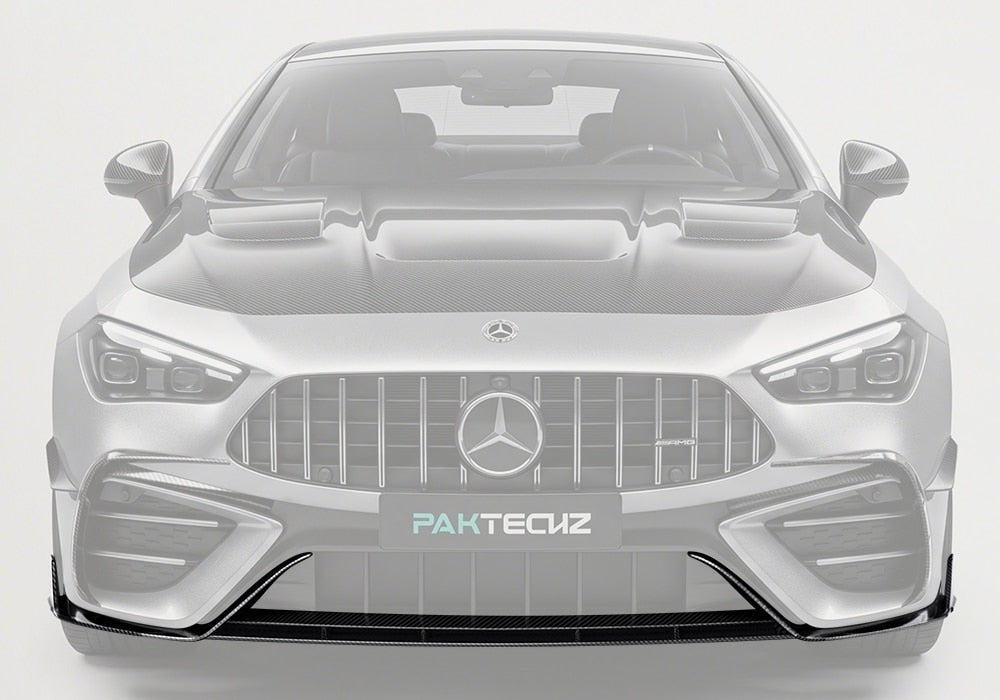 PAKTECHZ - MERCEDES BENZ AMG CLE53 C236 A236 DRY CARBON FIBRE FRONT LIP - Aero Carbon UK