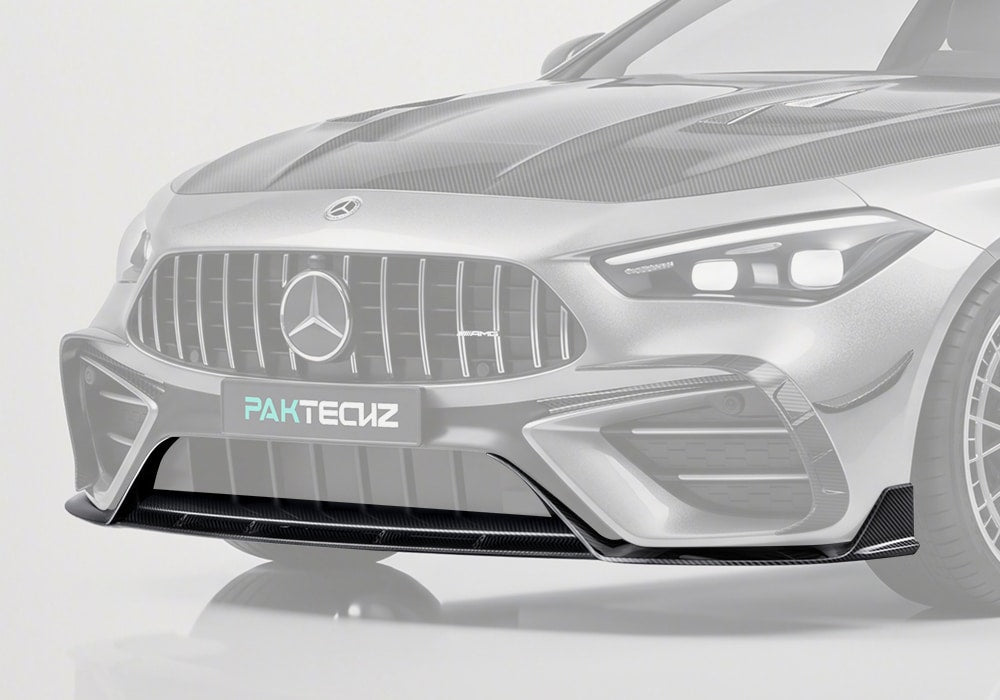 PAKTECHZ - MERCEDES BENZ AMG CLE53 C236 A236 DRY CARBON FIBRE FRONT LIP - Aero Carbon UK