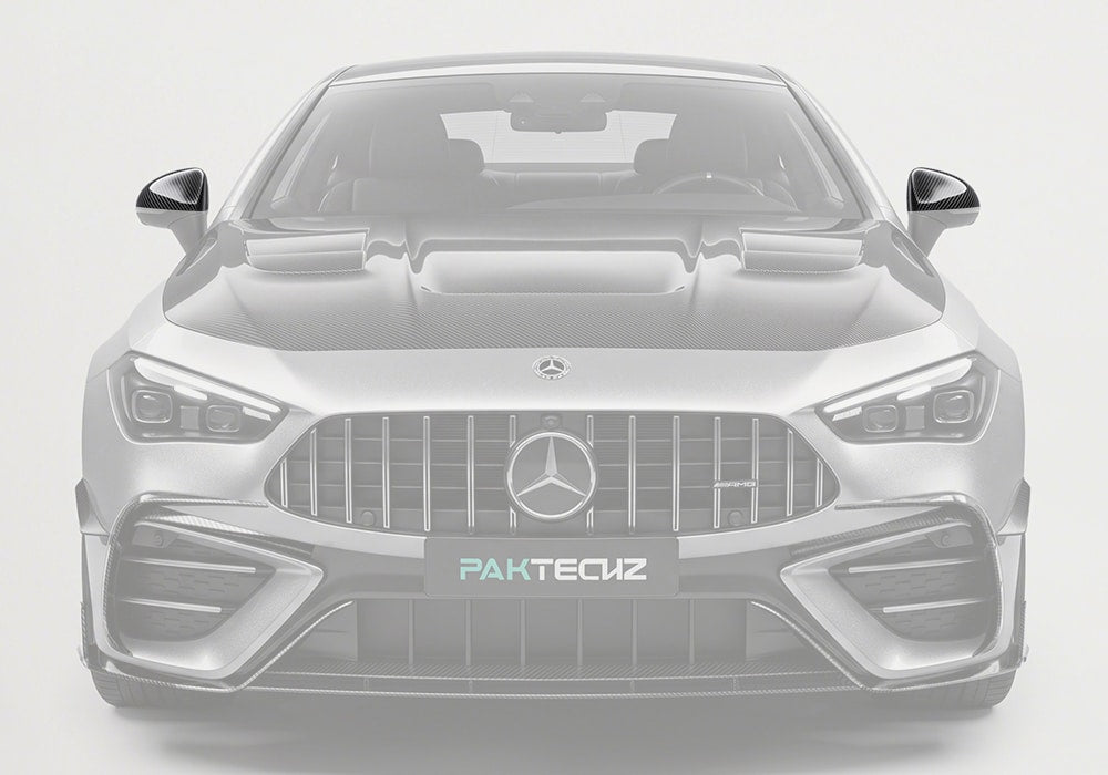 PAKTECHZ - MERCEDES BENZ AMG CLE53 C236 A236 DRY CARBON FIBRE MIRROR COVERS - Aero Carbon UK