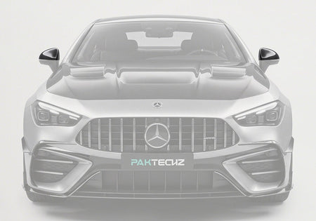 PAKTECHZ - MERCEDES BENZ AMG CLE53 C236 A236 DRY CARBON FIBRE MIRROR COVERS - Aero Carbon UK