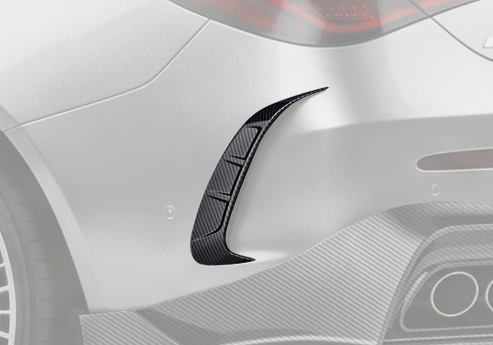 PAKTECHZ - MERCEDES BENZ AMG CLE53 C236 A236 DRY CARBON FIBRE REAR CANARDS - Aero Carbon UK