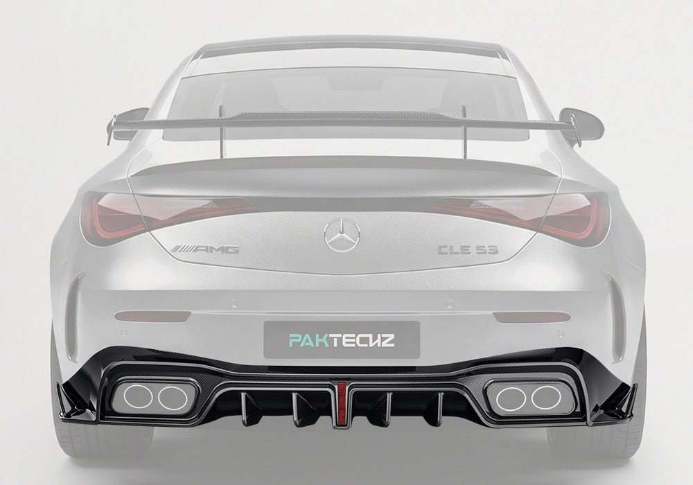 PAKTECHZ - MERCEDES BENZ AMG CLE53 C236 A236 DRY CARBON FIBRE REAR DIFFUSER - Aero Carbon UK