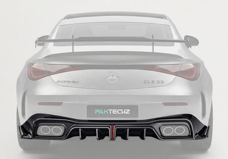 PAKTECHZ - MERCEDES BENZ AMG CLE53 C236 A236 DRY CARBON FIBRE REAR DIFFUSER - Aero Carbon UK