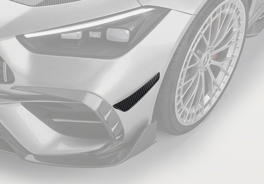 PAKTECHZ - MERCEDES BENZ AMG CLE53 C236 A236 DRY CARBON FIBRE SIDE CANARDS - Aero Carbon UK
