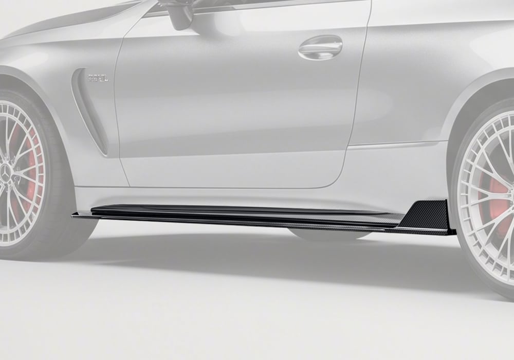 PAKTECHZ - MERCEDES BENZ AMG CLE53 C236 A236 DRY CARBON FIBRE SIDE SKIRTS - Aero Carbon UK