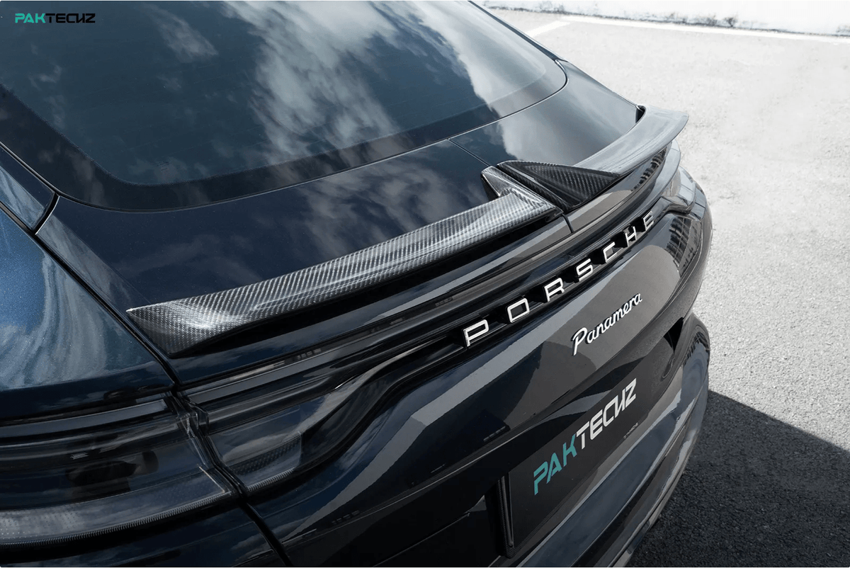 PAKTECHZ - PORSCHE PANAMERA 971.2 CARBON FIBRE REAR SPOILER - Aero Carbon UK