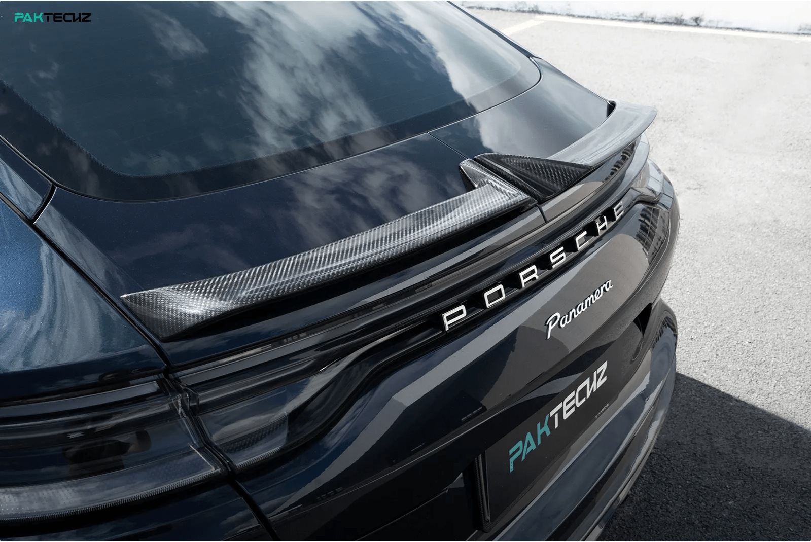 PAKTECHZ - PORSCHE PANAMERA 971.2 CARBON FIBRE REAR SPOILER - Aero Carbon UK