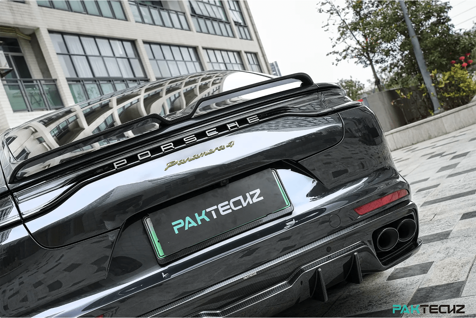 PAKTECHZ - PORSCHE PANAMERA 971.2 CARBON FIBRE REAR SPOILER - Aero Carbon UK