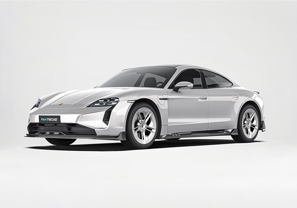 PAKTECHZ - PORSCHE TAYCAN 9J1.2 DRY CARBON FIBRE AERO FULL BODY KIT - Aero Carbon UK