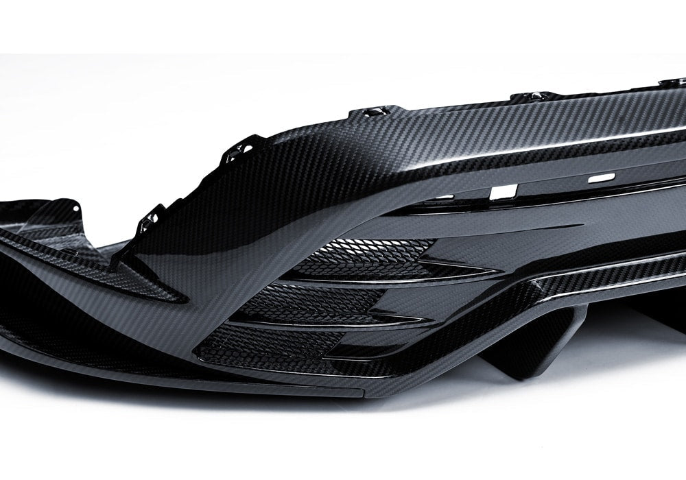 PAKTECHZ - PORSCHE TAYCAN 9J1.2 DRY CARBON FIBRE REAR DIFFUSER - Aero Carbon UK
