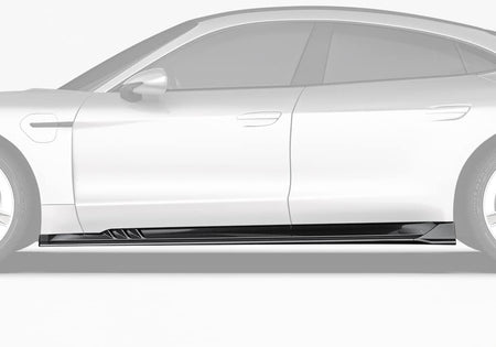 PAKTECHZ - PORSCHE TAYCAN 9J1.2 DRY CARBON FIBRE SIDE SKIRTS - Aero Carbon UK