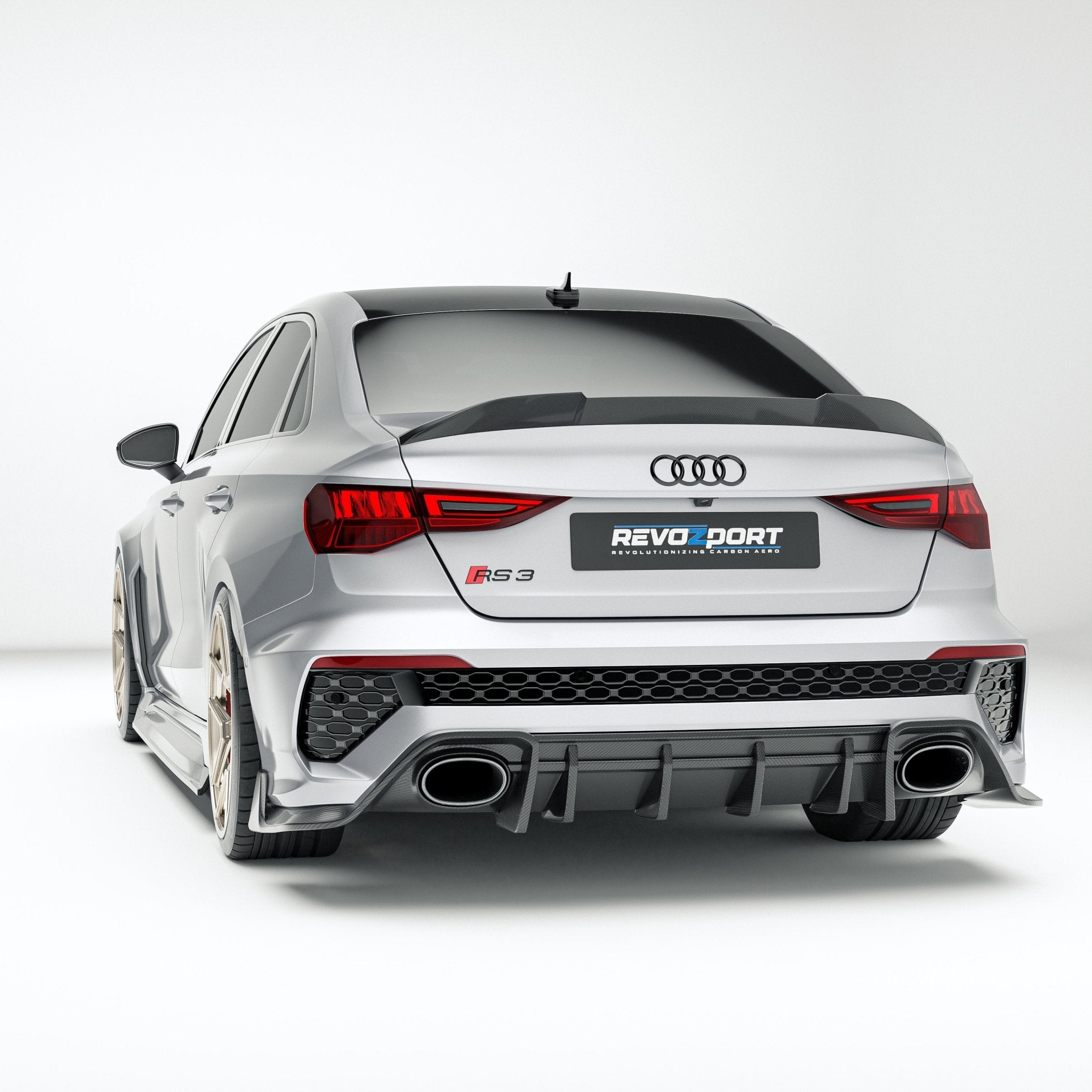 REVOZPORT - AUDI RS3 8Y SALOON DRY CARBON FIBER FULL BODY KIT - Aero Carbon UK