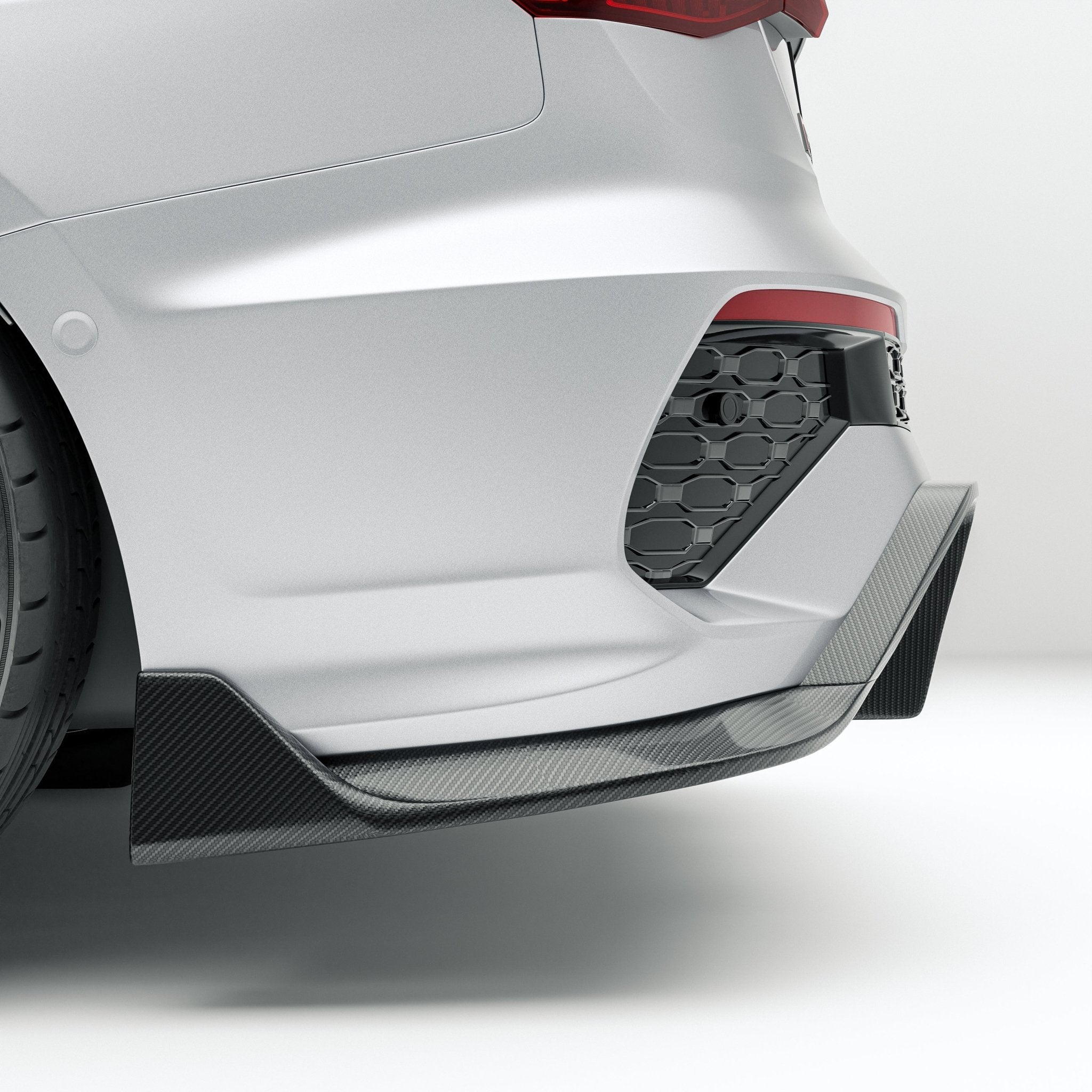 REVOZPORT - AUDI RS3 8Y SALOON DRY CARBON FIBER REAR DIFFUSER - Aero Carbon UK