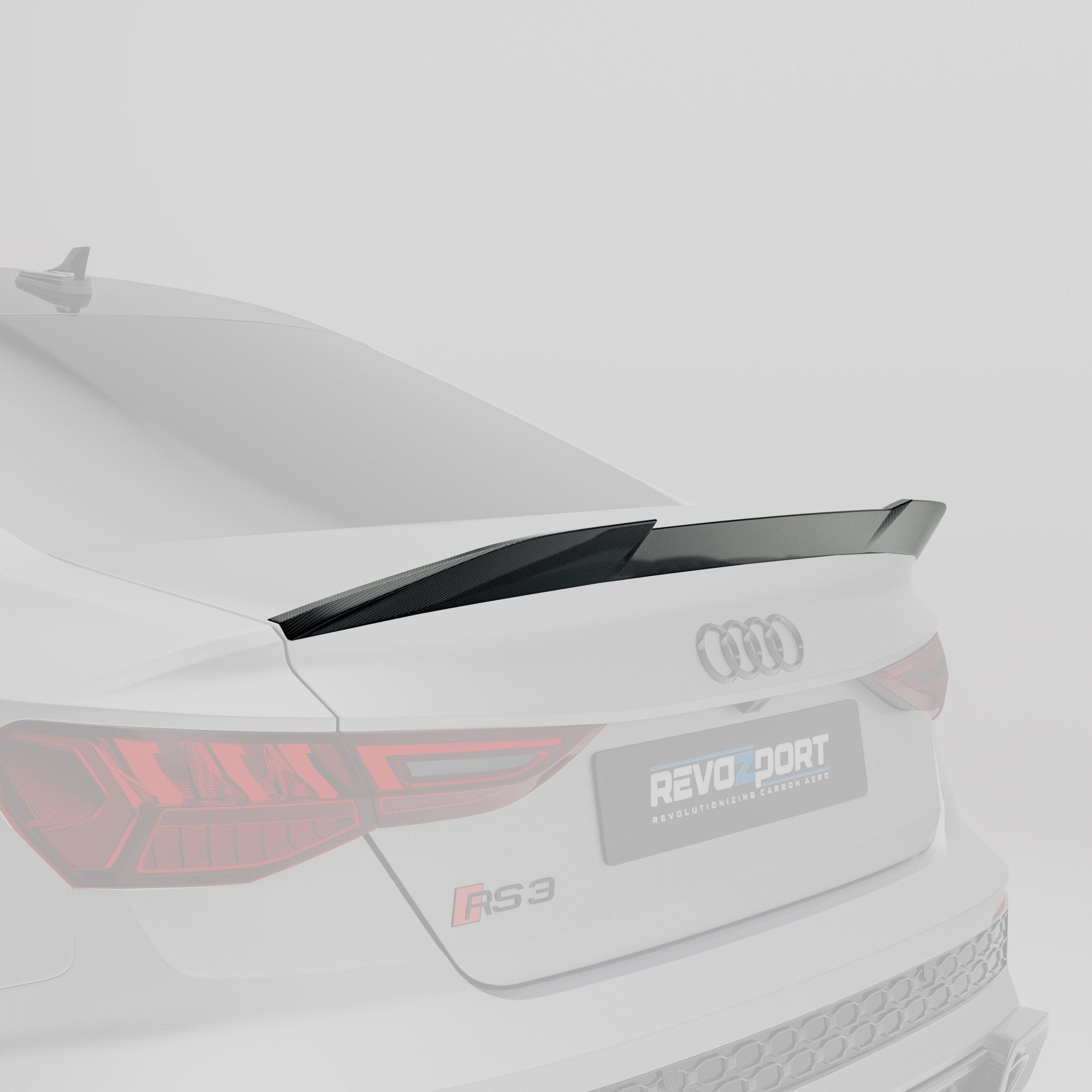 REVOZPORT - AUDI RS3 8Y SALOON DRY CARBON FIBER SPOILER - Aero Carbon UK