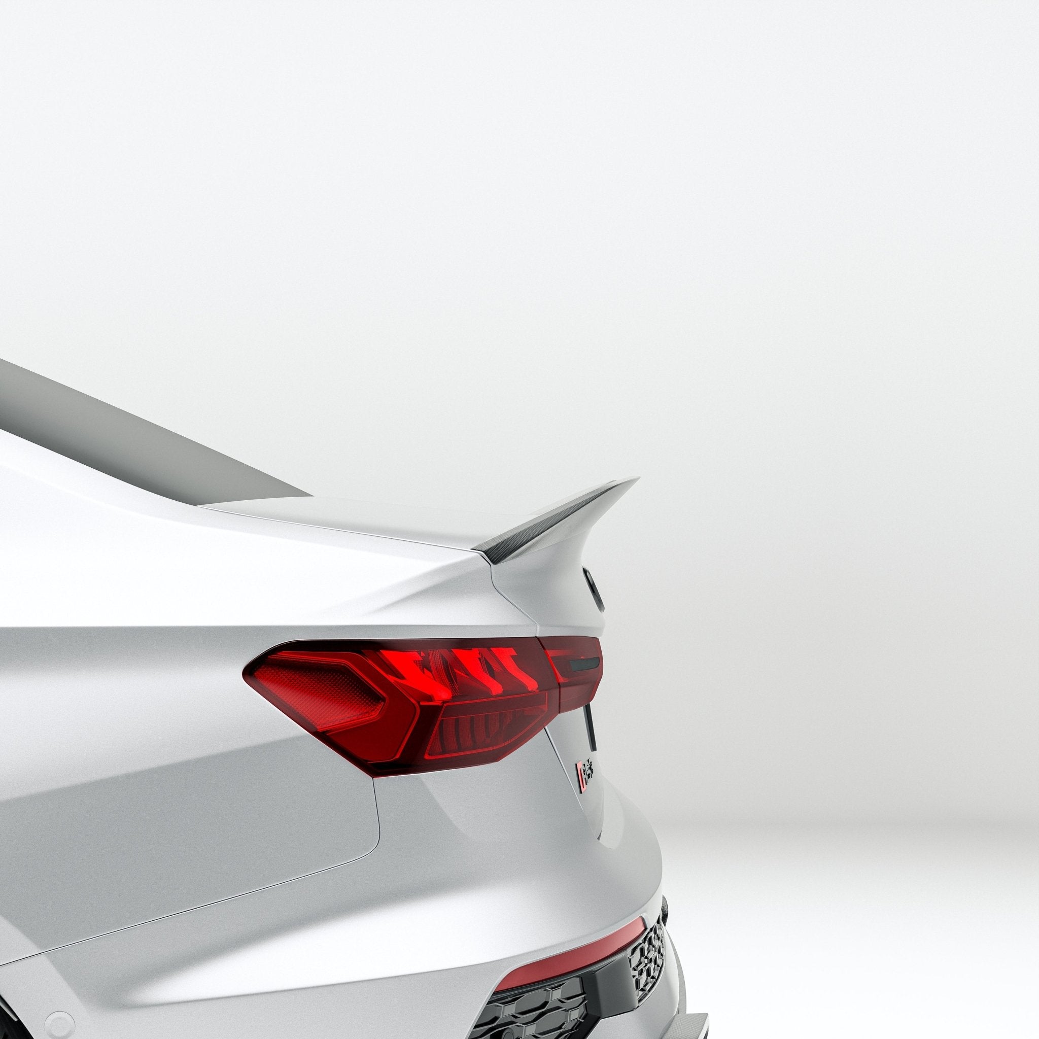 REVOZPORT - AUDI RS3 8Y SALOON DRY CARBON FIBER SPOILER - Aero Carbon UK