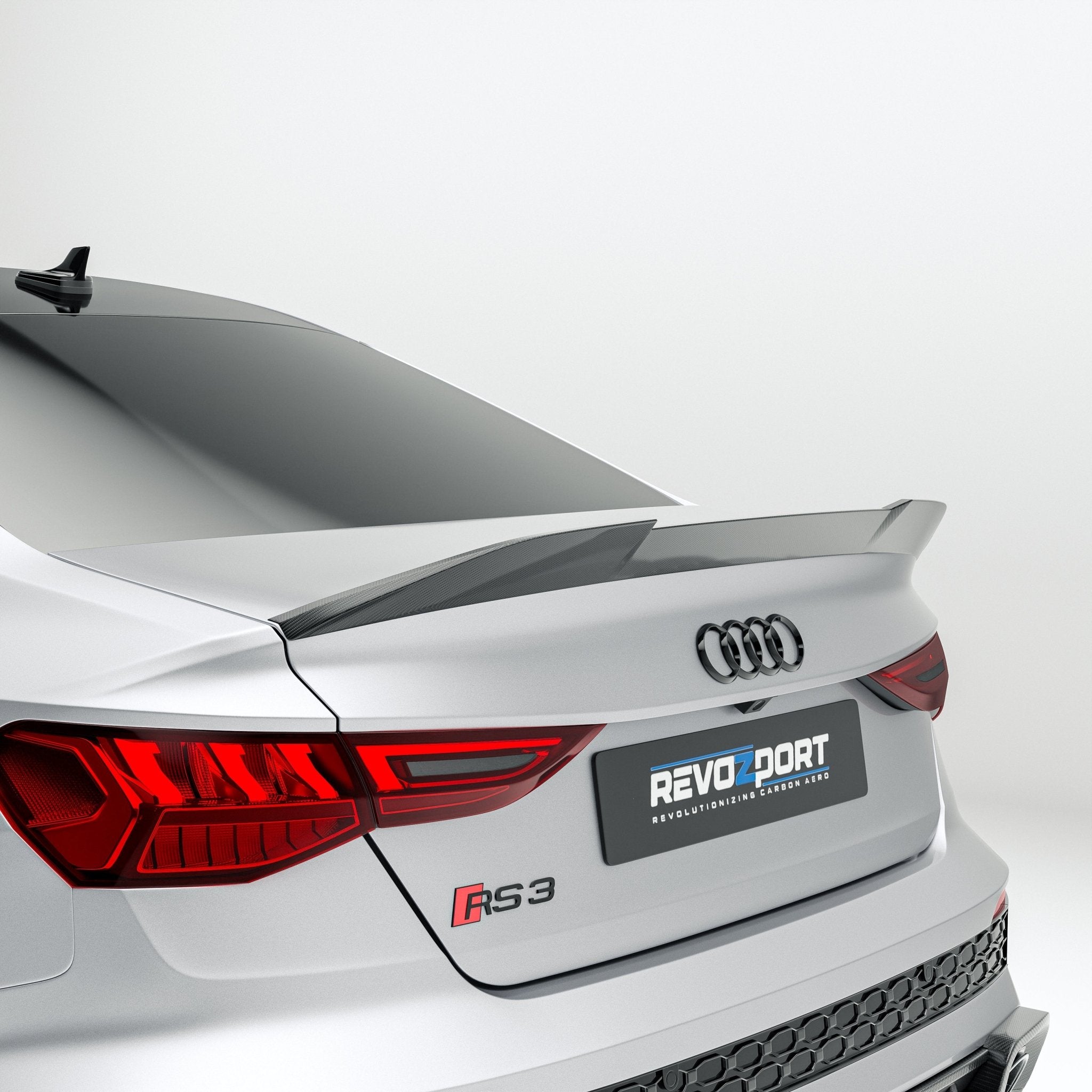 REVOZPORT - AUDI RS3 8Y SALOON DRY CARBON FIBER SPOILER - Aero Carbon UK