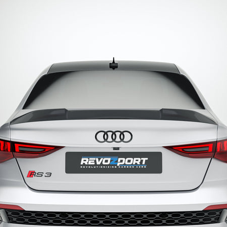 REVOZPORT - AUDI RS3 8Y SALOON DRY CARBON FIBER SPOILER - Aero Carbon UK
