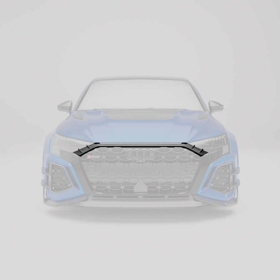 REVOZPORT - AUDI RS3 8Y SPORTBACK DRY CARBON FIBER FRONT GRILLE TRIM - Aero Carbon UK