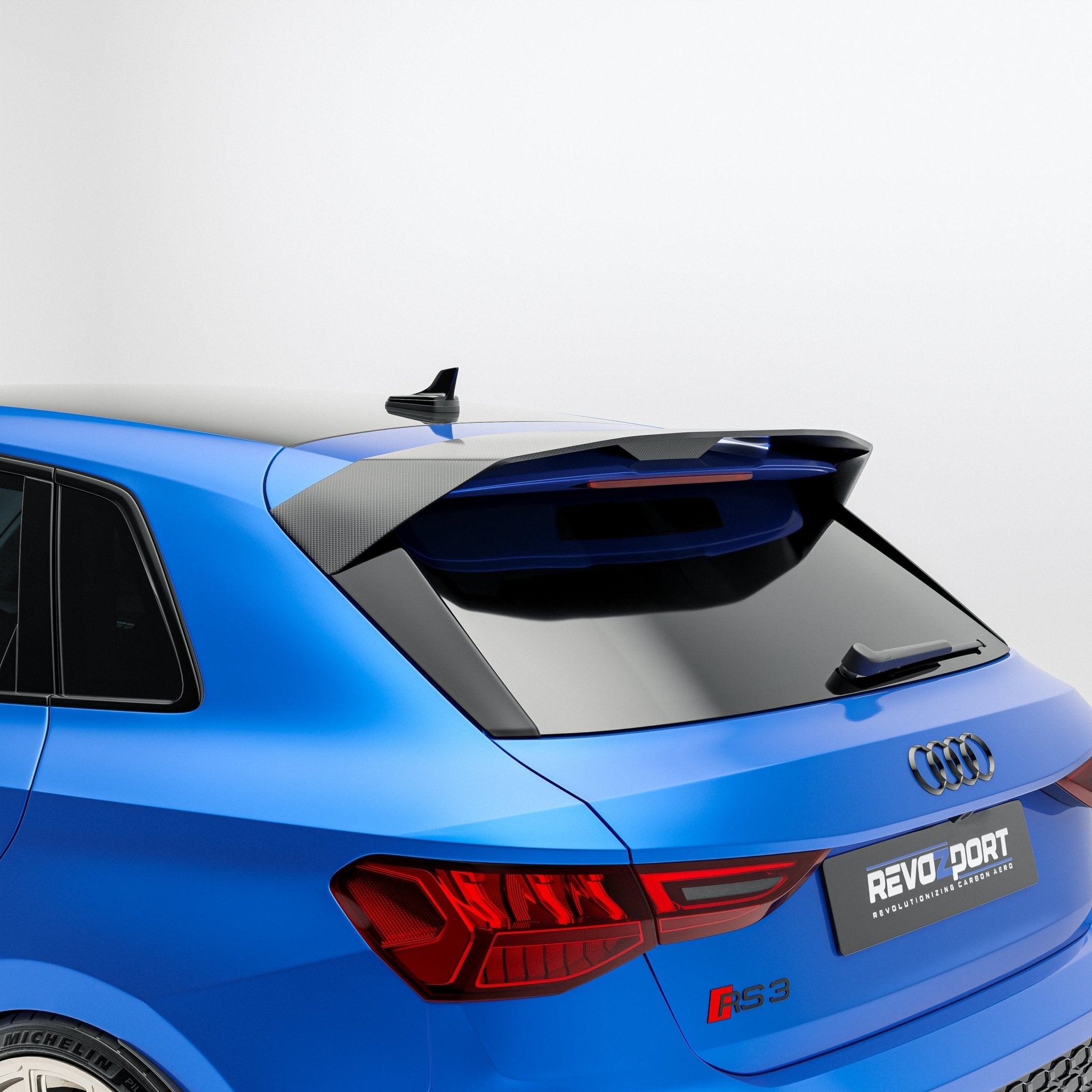 REVOZPORT - AUDI RS3 8Y SPORTBACK DRY CARBON FIBER ROOF SPOILER - Aero Carbon UK