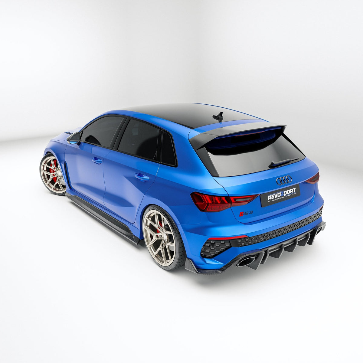 REVOZPORT - AUDI RS3 8Y SPORTBACK DRY CARBON FIBER ROOF SPOILER - Aero Carbon UK