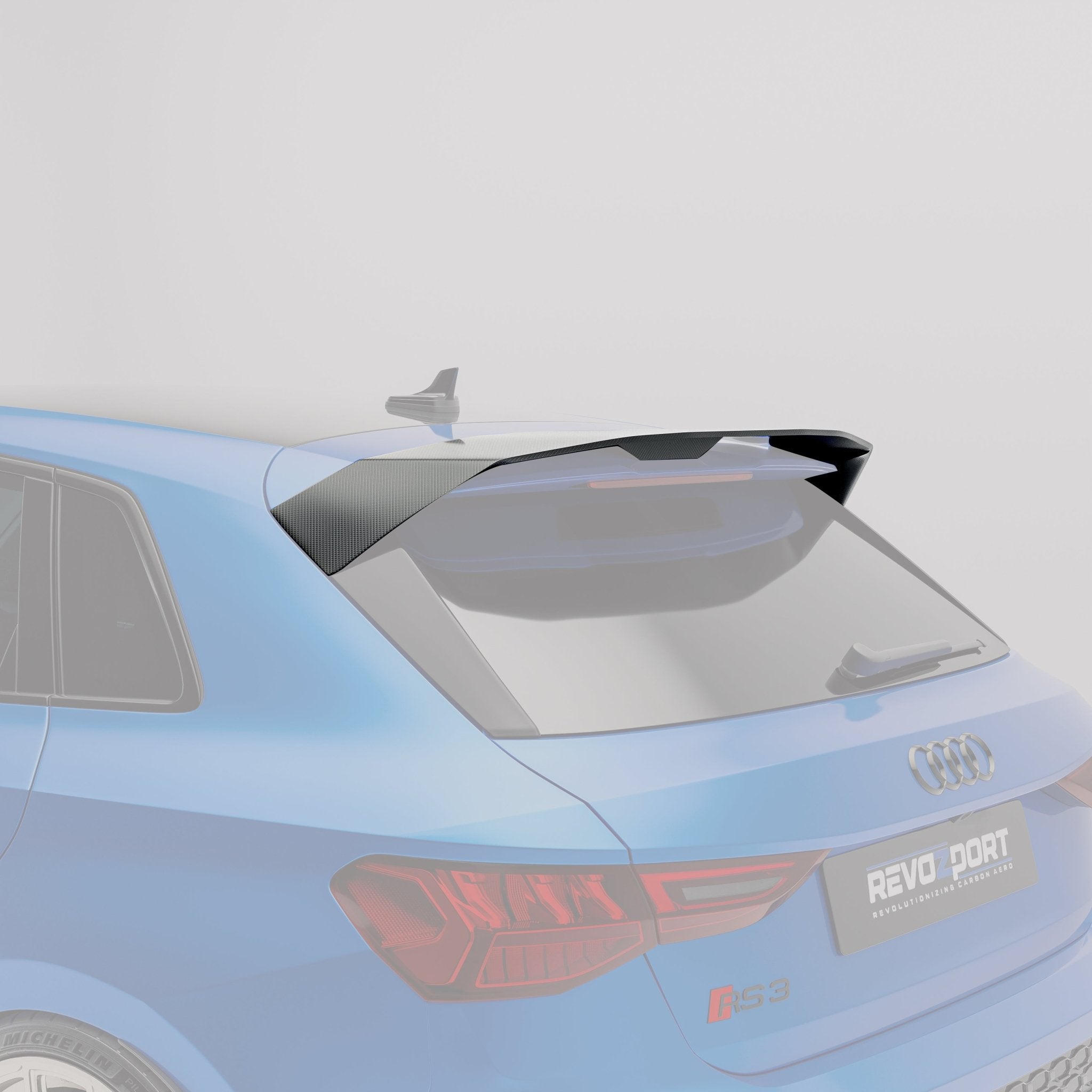 REVOZPORT - AUDI RS3 8Y SPORTBACK DRY CARBON FIBER ROOF SPOILER - Aero Carbon UK