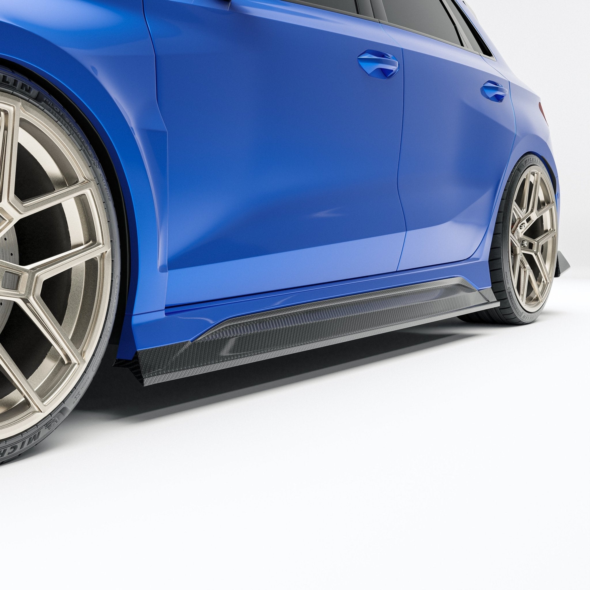 REVOZPORT - AUDI RS3 8Y SPORTBACK DRY CARBON FIBER SIDE SKIRTS - Aero Carbon UK